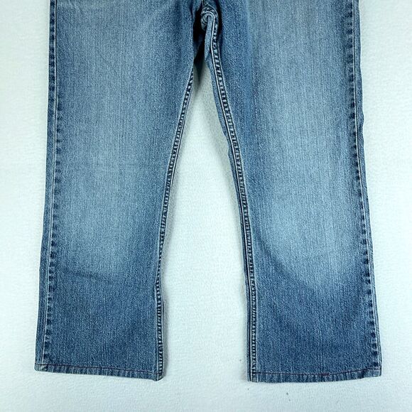 Levi's Strauss Mens Jeans Blue Tag Size 36 (36x27.5) Low Slim Bootcut Denim - Picture 2 of 10